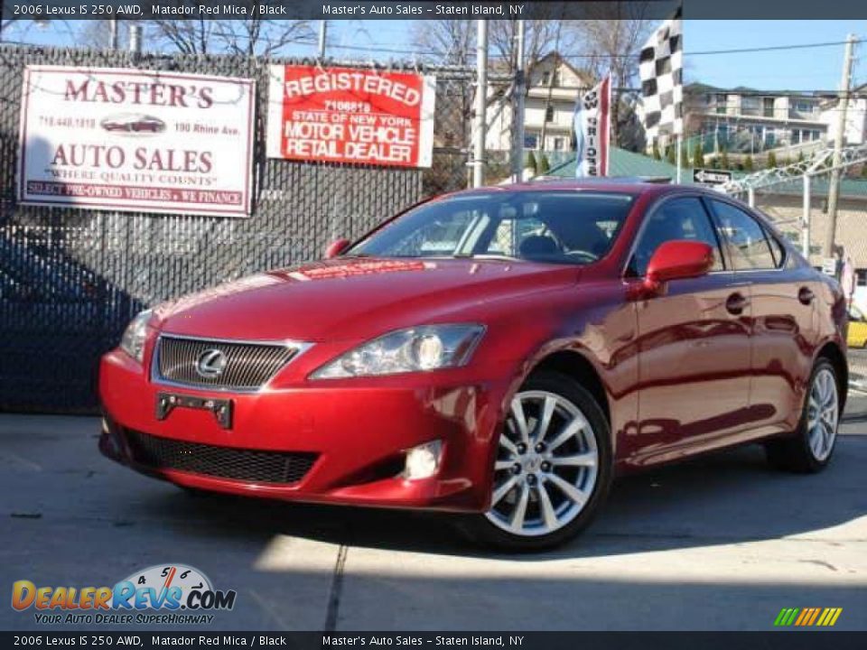 2006 Lexus IS 250 AWD Matador Red Mica / Black Photo #28