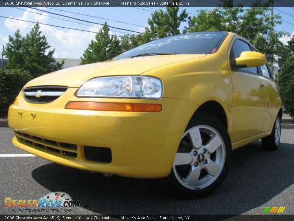 2008 Chevrolet Aveo Aveo5 LS Summer Yellow / Charcoal Photo #1