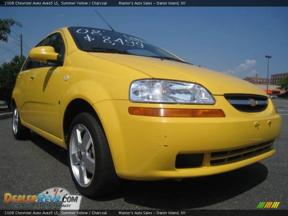 2008 Chevrolet Aveo Aveo5 LS Summer Yellow / Charcoal Photo #3