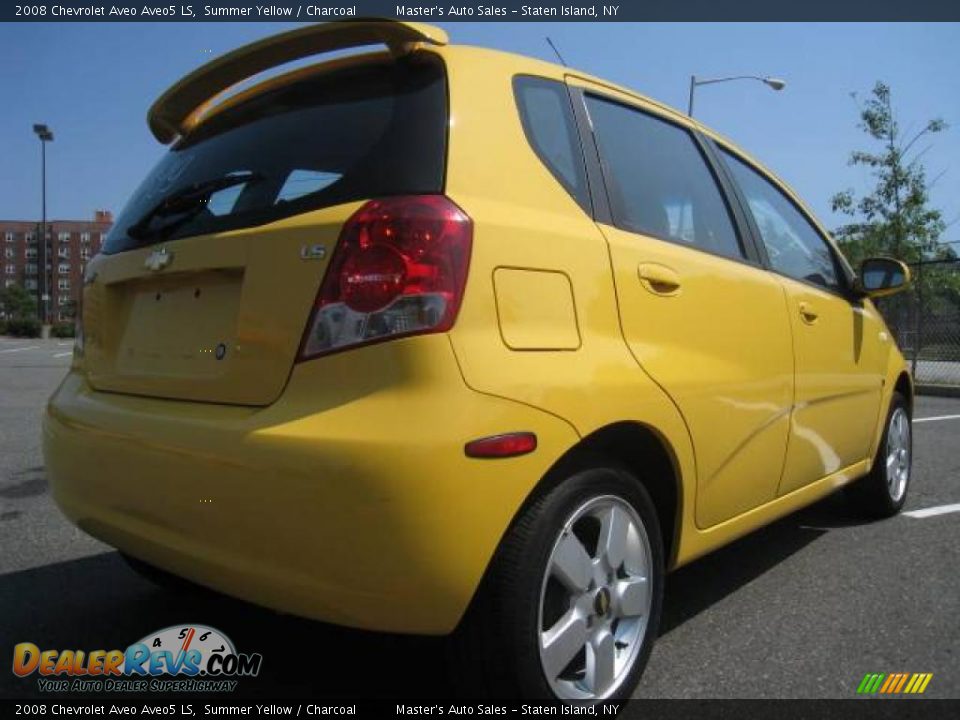 2008 Chevrolet Aveo Aveo5 LS Summer Yellow / Charcoal Photo #4