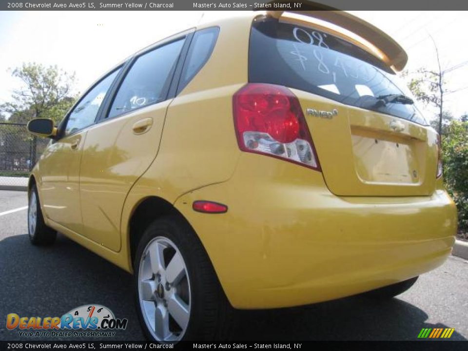 2008 Chevrolet Aveo Aveo5 LS Summer Yellow / Charcoal Photo #5