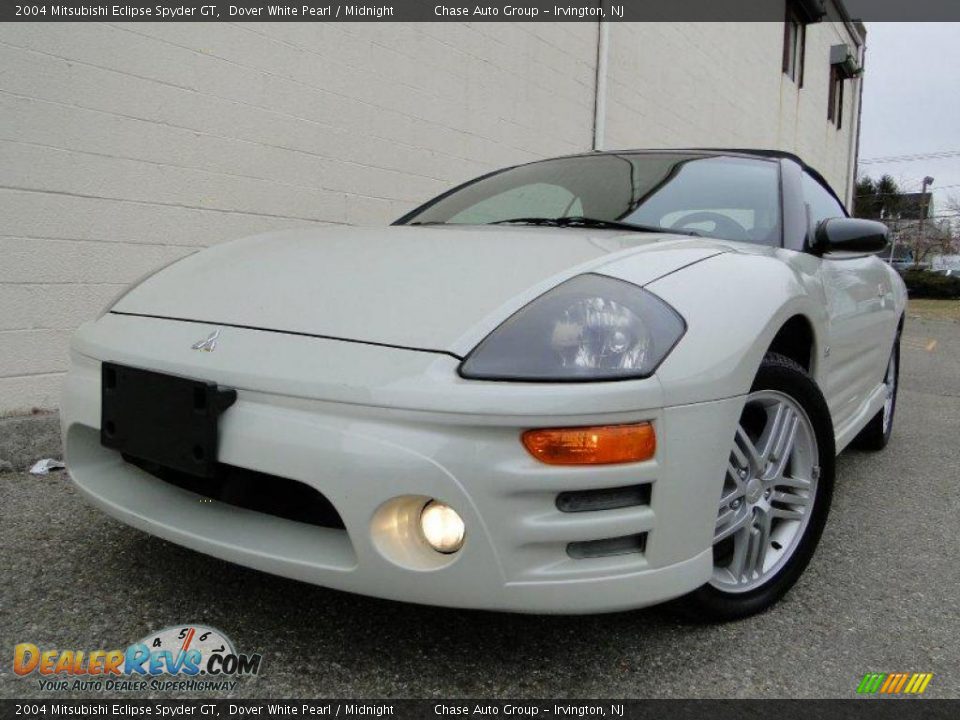 2004 Mitsubishi Eclipse Spyder GT Dover White Pearl / Midnight Photo #1