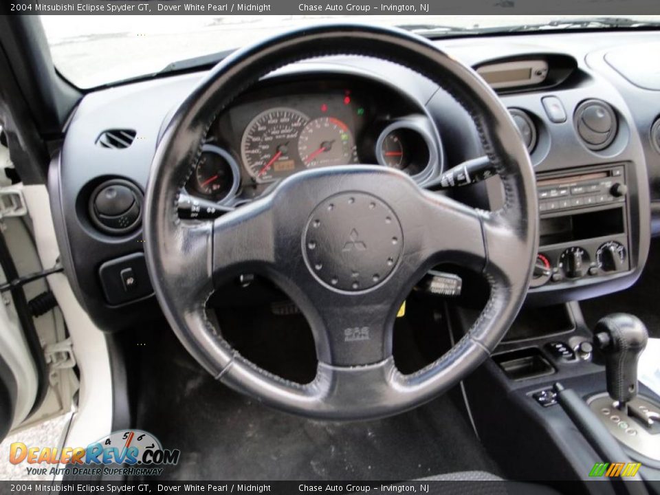 2004 Mitsubishi Eclipse Spyder GT Dover White Pearl / Midnight Photo #24