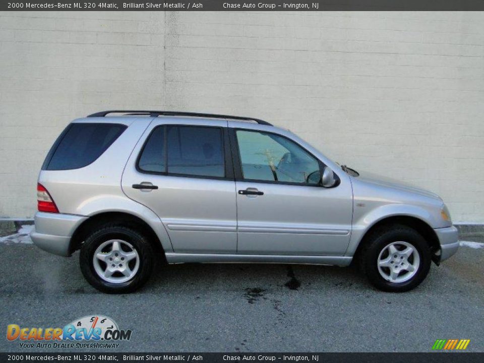 2000 Mercedes-Benz ML 320 4Matic Brilliant Silver Metallic / Ash Photo #3