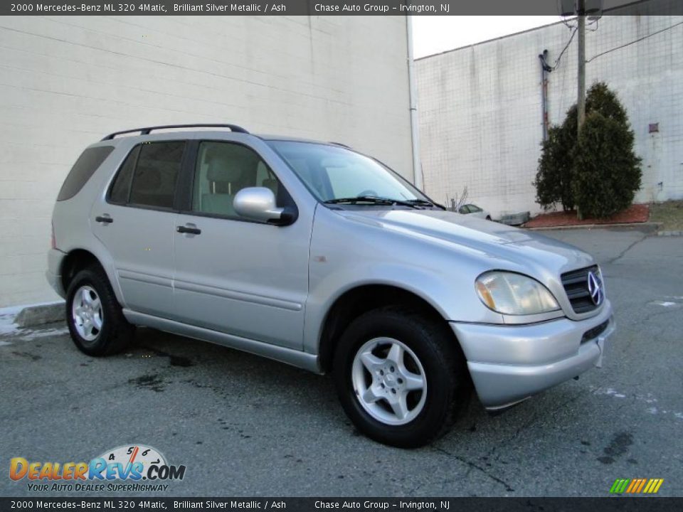 2000 Mercedes-Benz ML 320 4Matic Brilliant Silver Metallic / Ash Photo #5
