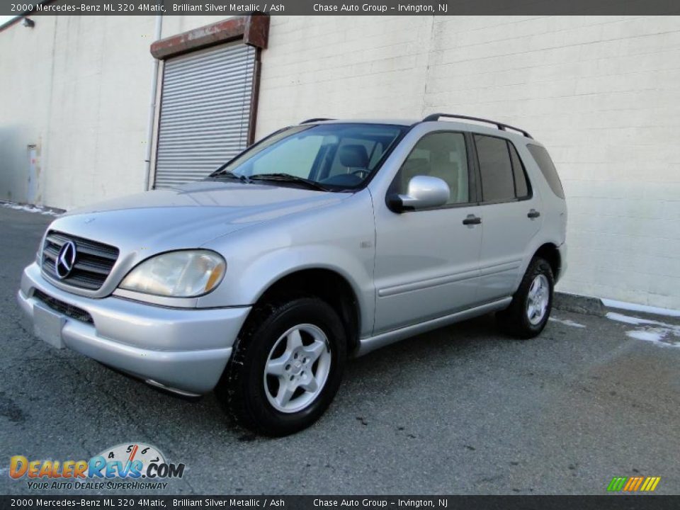 2000 Mercedes-Benz ML 320 4Matic Brilliant Silver Metallic / Ash Photo #6