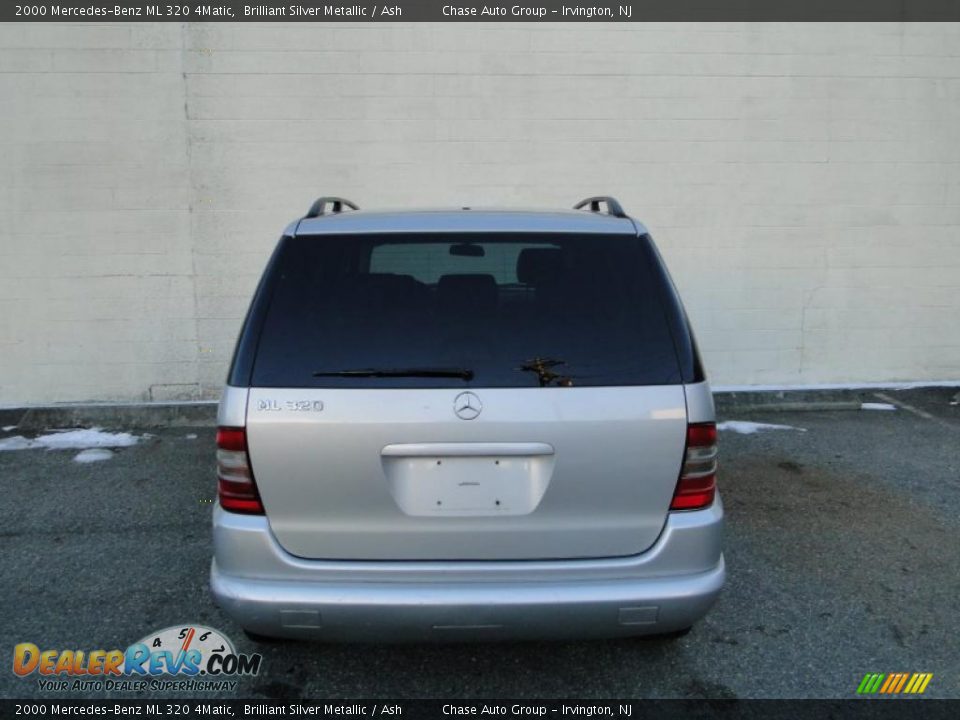 2000 Mercedes-Benz ML 320 4Matic Brilliant Silver Metallic / Ash Photo #7