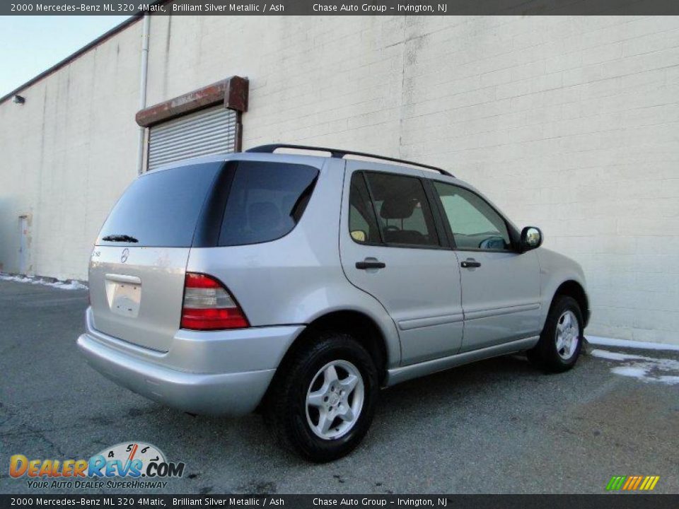 2000 Mercedes-Benz ML 320 4Matic Brilliant Silver Metallic / Ash Photo #9