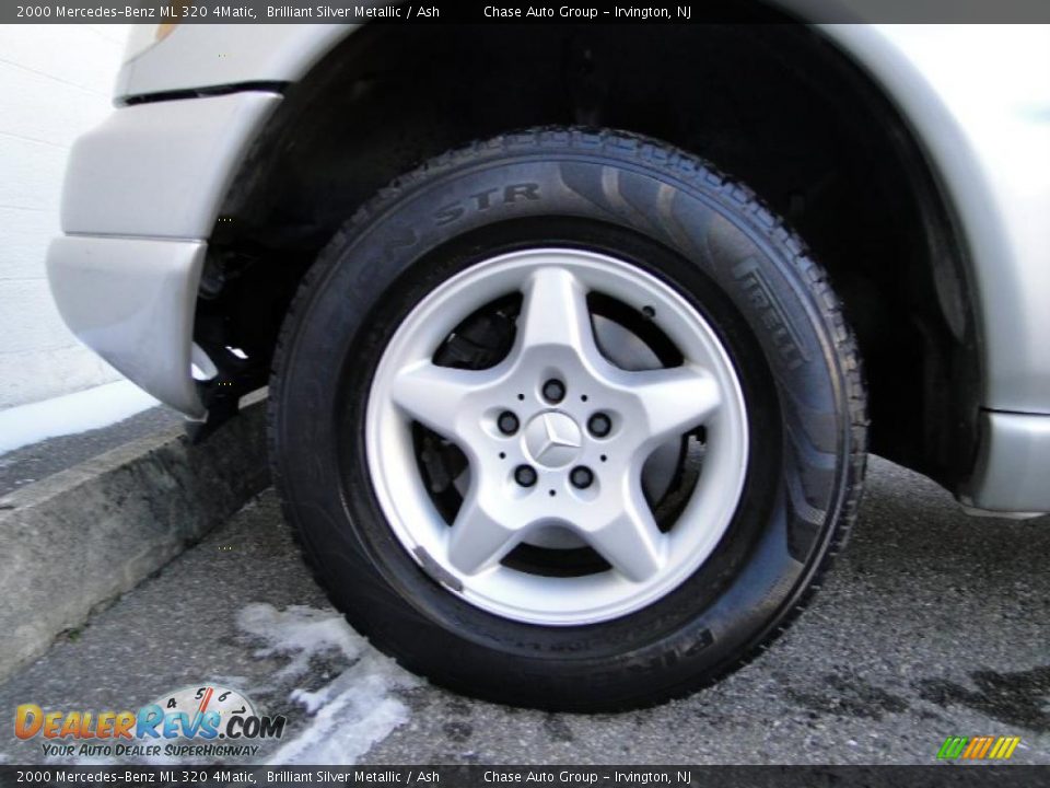2000 Mercedes-Benz ML 320 4Matic Brilliant Silver Metallic / Ash Photo #11
