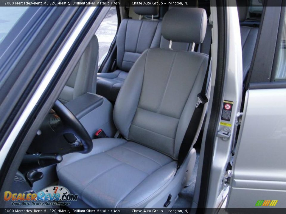 2000 Mercedes-Benz ML 320 4Matic Brilliant Silver Metallic / Ash Photo #19