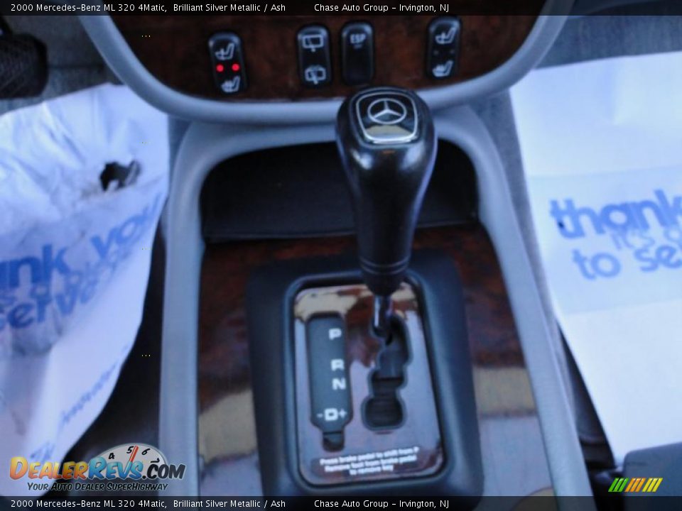 2000 Mercedes-Benz ML 320 4Matic Brilliant Silver Metallic / Ash Photo #23
