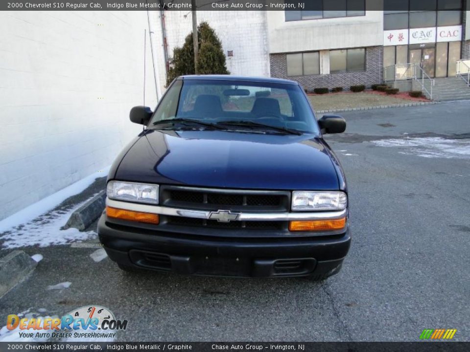2000 Chevrolet S10 Regular Cab Indigo Blue Metallic / Graphite Photo #4