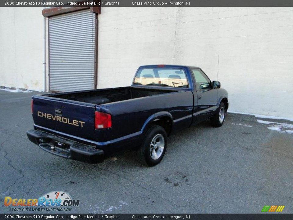 2000 Chevrolet S10 Regular Cab Indigo Blue Metallic / Graphite Photo #5