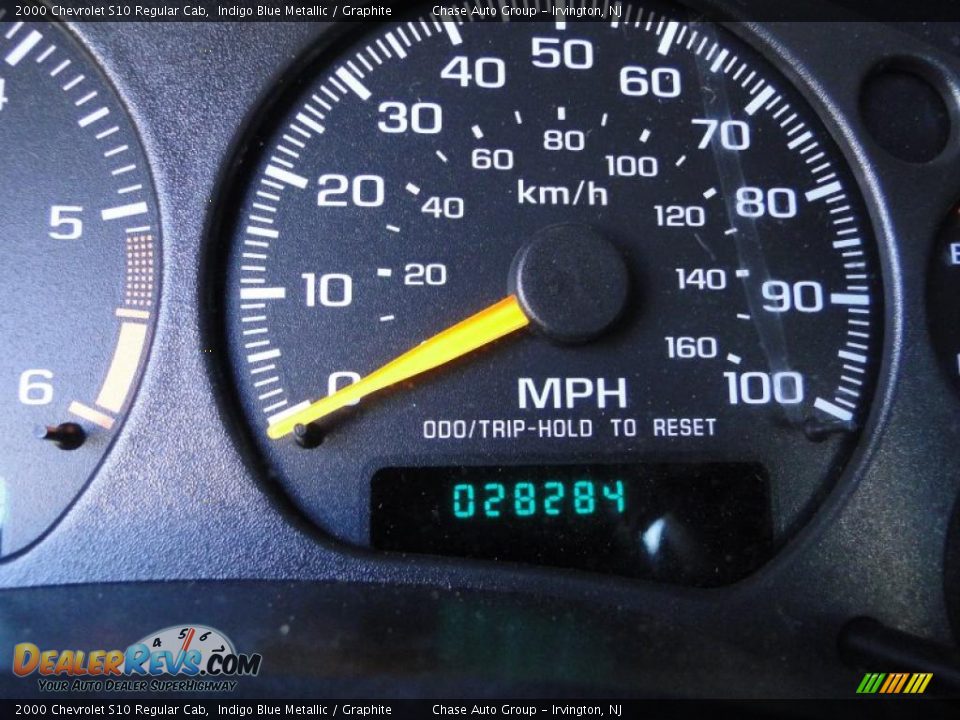 2000 Chevrolet S10 Regular Cab Indigo Blue Metallic / Graphite Photo #9