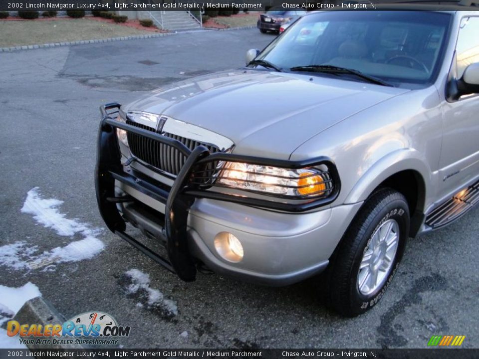 2002 Lincoln Navigator Luxury 4x4 Light Parchment Gold Metallic / Medium Parchment Photo #16