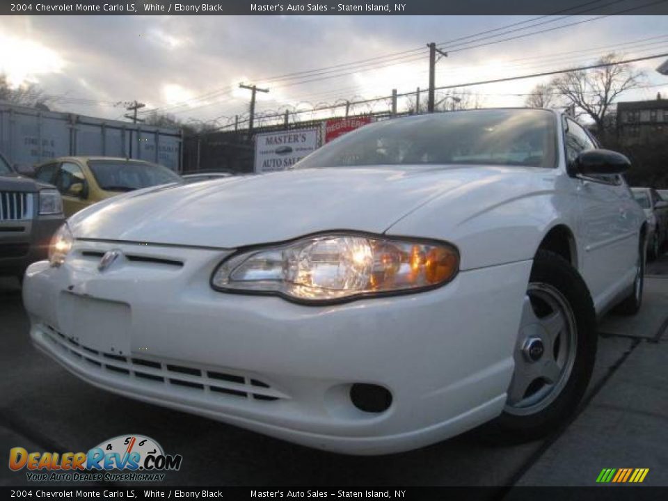2004 Chevrolet Monte Carlo LS White / Ebony Black Photo #1