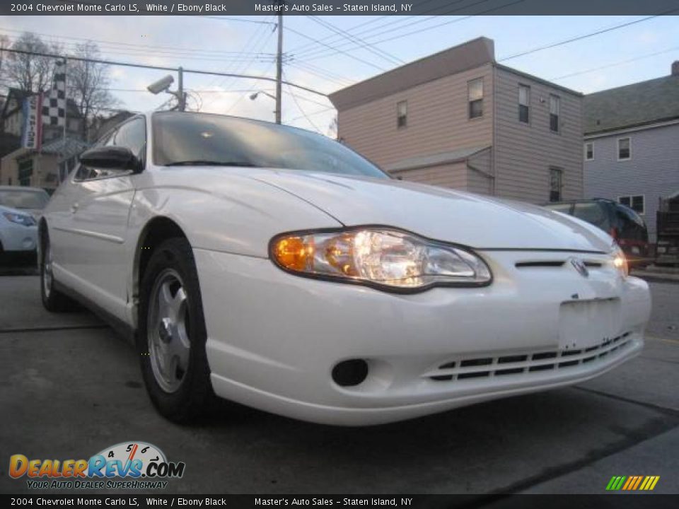 2004 Chevrolet Monte Carlo LS White / Ebony Black Photo #4