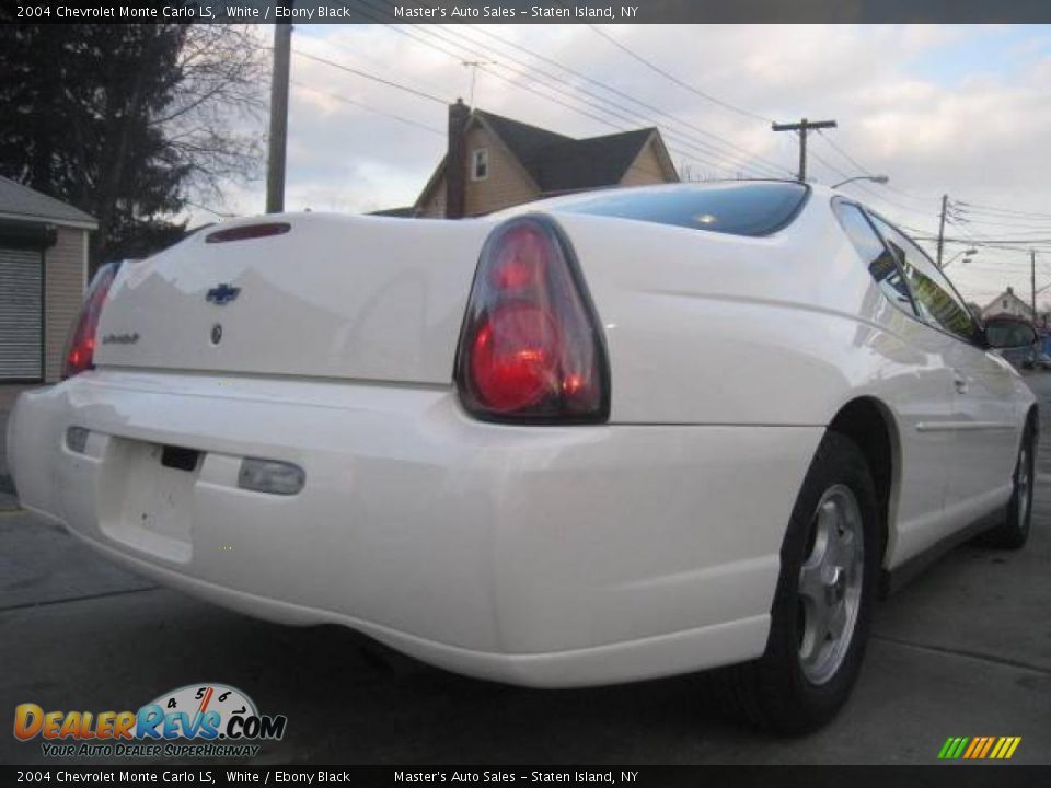 2004 Chevrolet Monte Carlo LS White / Ebony Black Photo #5