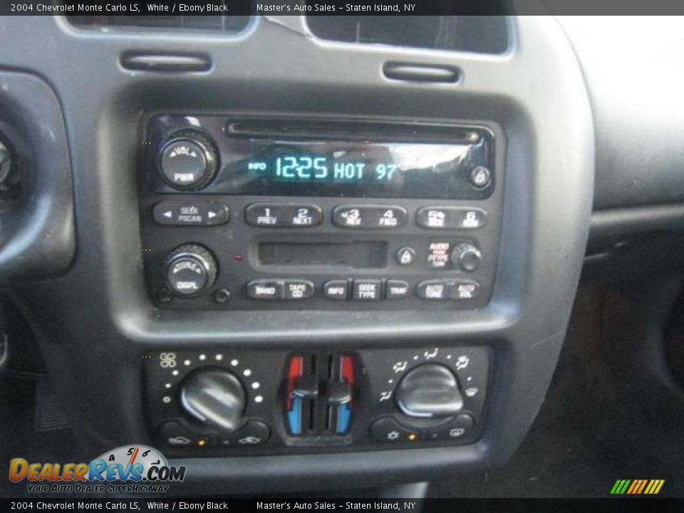 2004 Chevrolet Monte Carlo LS White / Ebony Black Photo #12