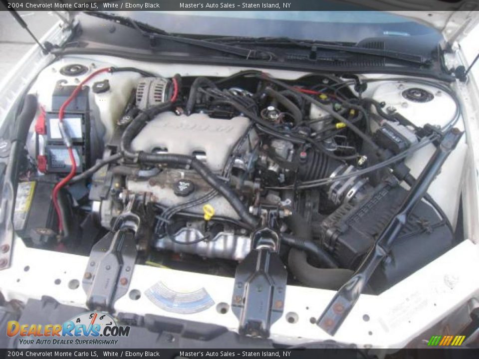 2004 Chevrolet Monte Carlo LS White / Ebony Black Photo #13