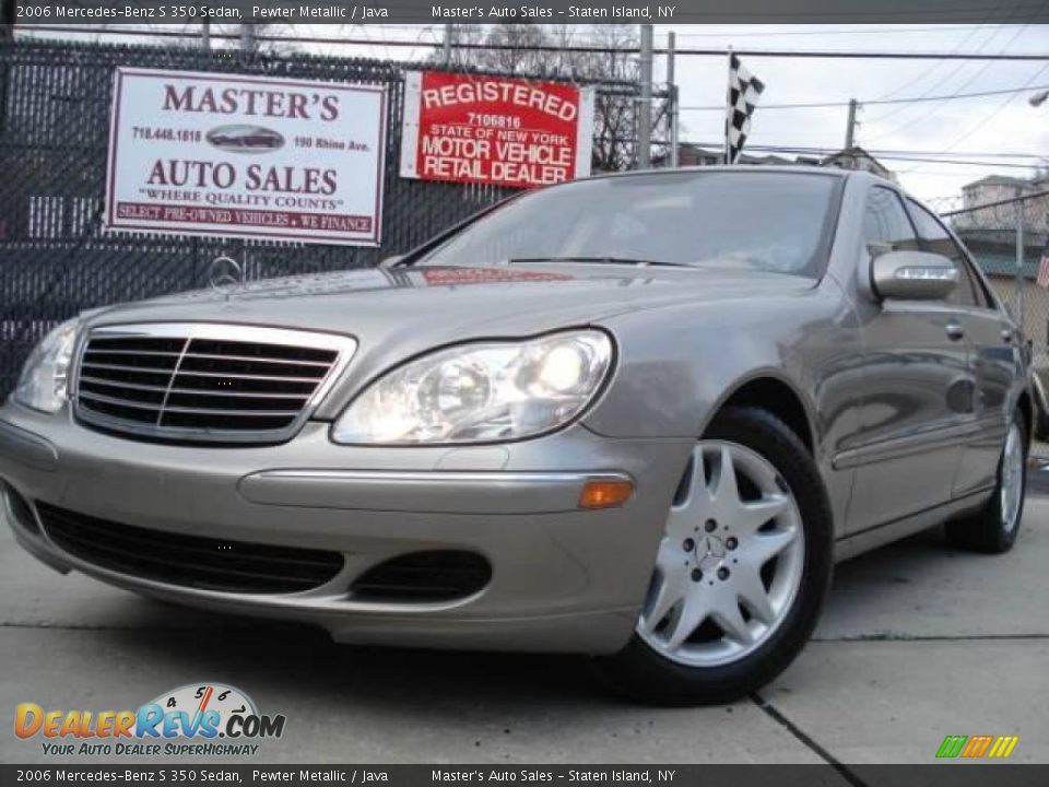 2006 Mercedes-Benz S 350 Sedan Pewter Metallic / Java Photo #1