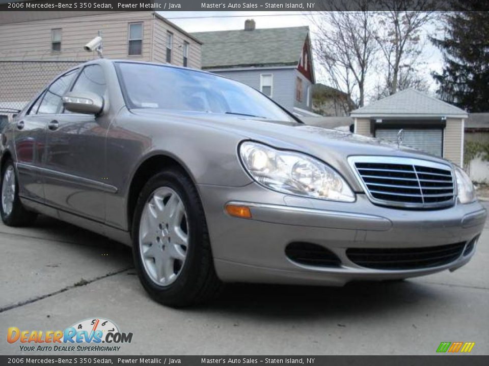 2006 Mercedes-Benz S 350 Sedan Pewter Metallic / Java Photo #6