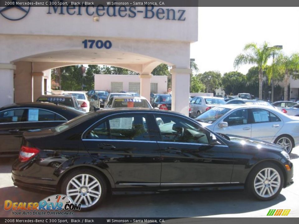 2008 Mercedes-Benz C 300 Sport Black / Black Photo #2