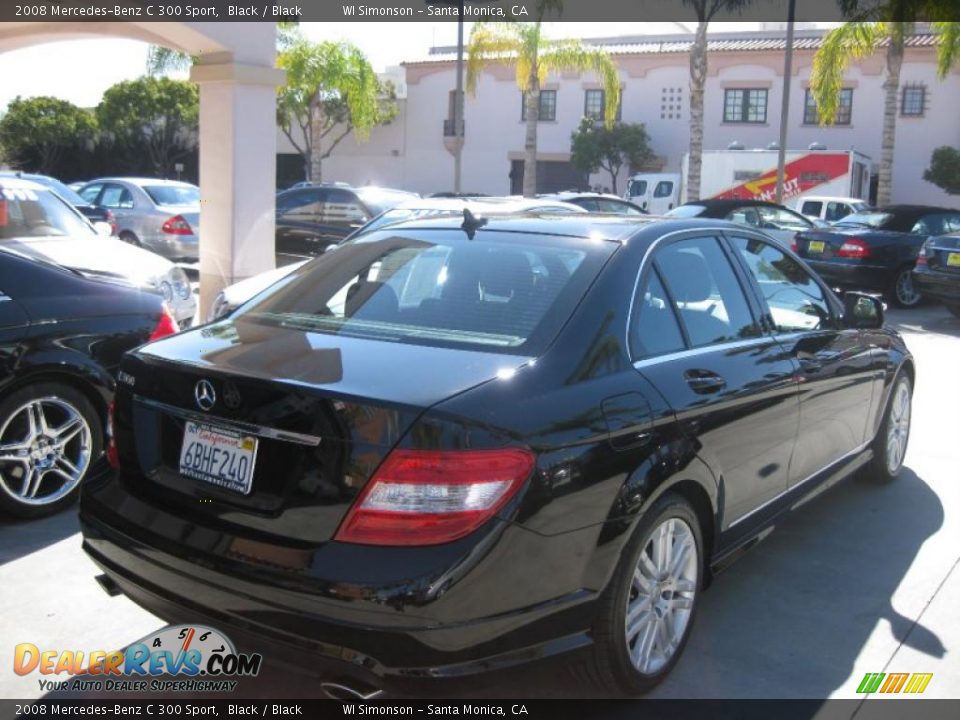 2008 Mercedes-Benz C 300 Sport Black / Black Photo #3