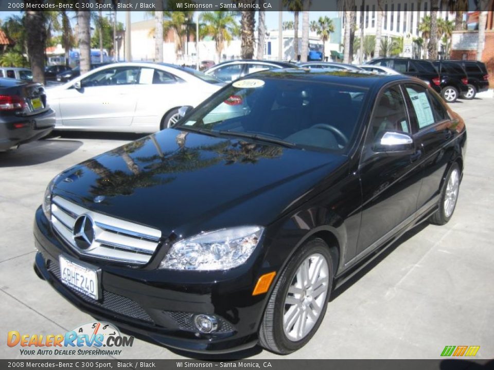 2008 Mercedes-Benz C 300 Sport Black / Black Photo #6