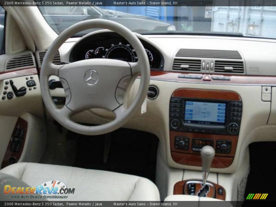 2006 Mercedes-Benz S 350 Sedan Pewter Metallic / Java Photo #15