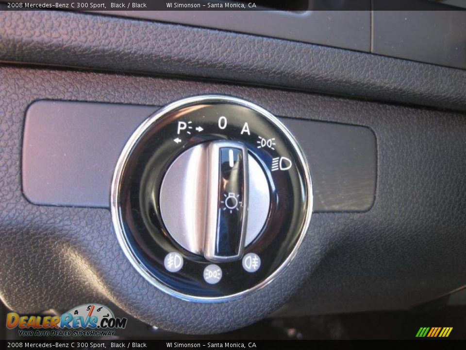2008 Mercedes-Benz C 300 Sport Black / Black Photo #10