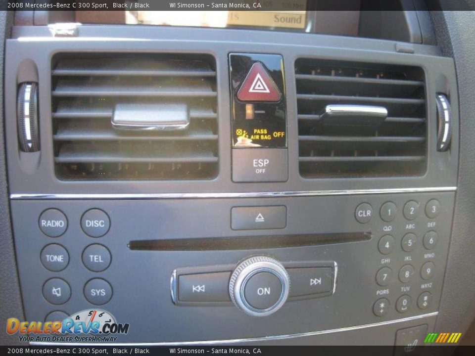 2008 Mercedes-Benz C 300 Sport Black / Black Photo #13