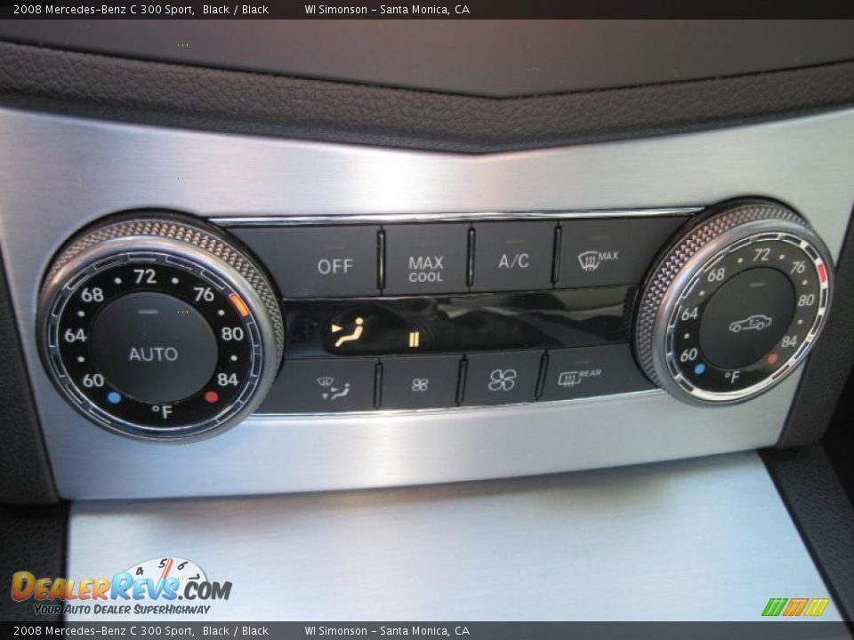 2008 Mercedes-Benz C 300 Sport Black / Black Photo #14