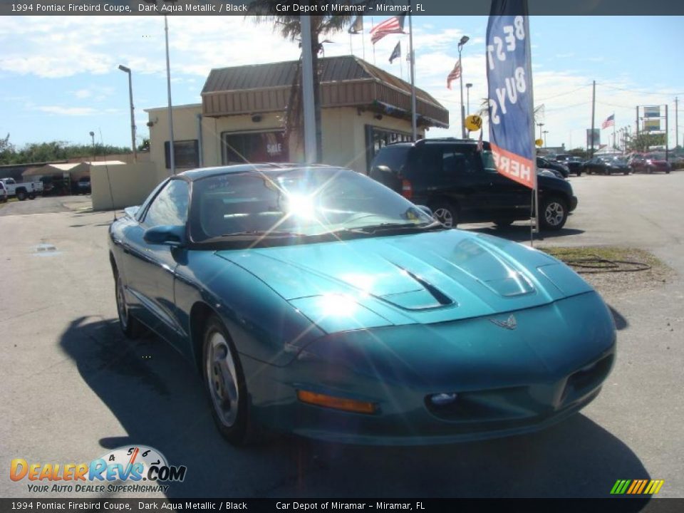 1994 Pontiac Firebird Coupe Dark Aqua Metallic / Black Photo #1