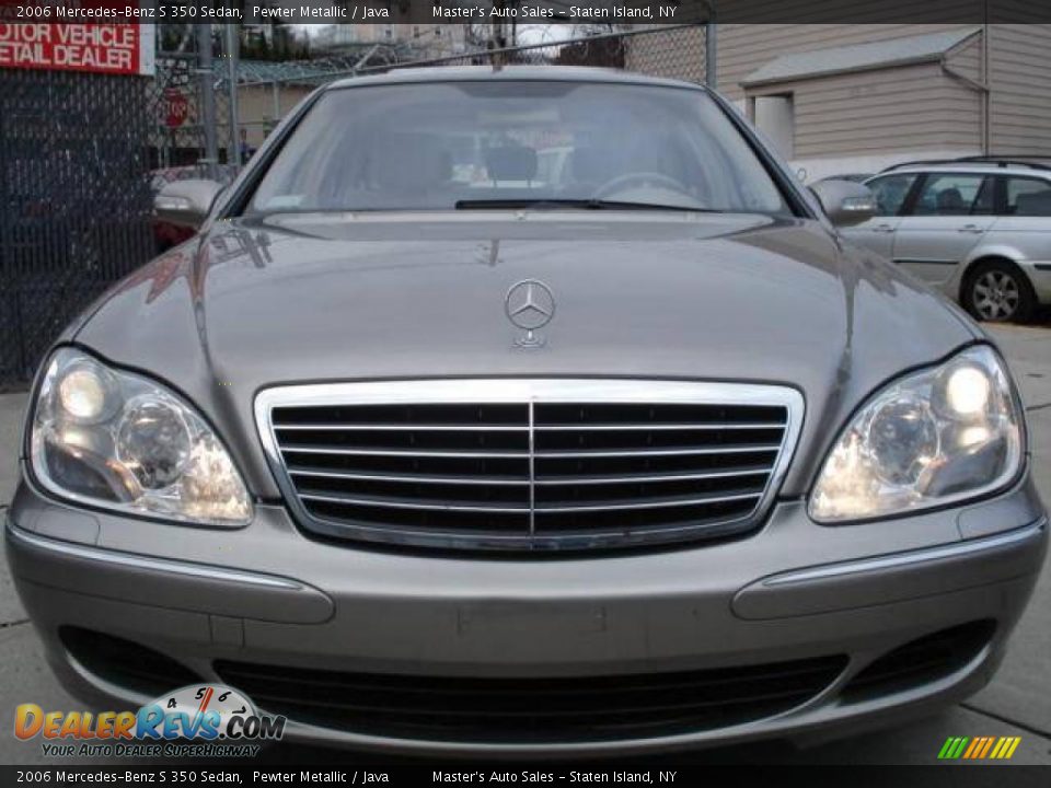 2006 Mercedes-Benz S 350 Sedan Pewter Metallic / Java Photo #24