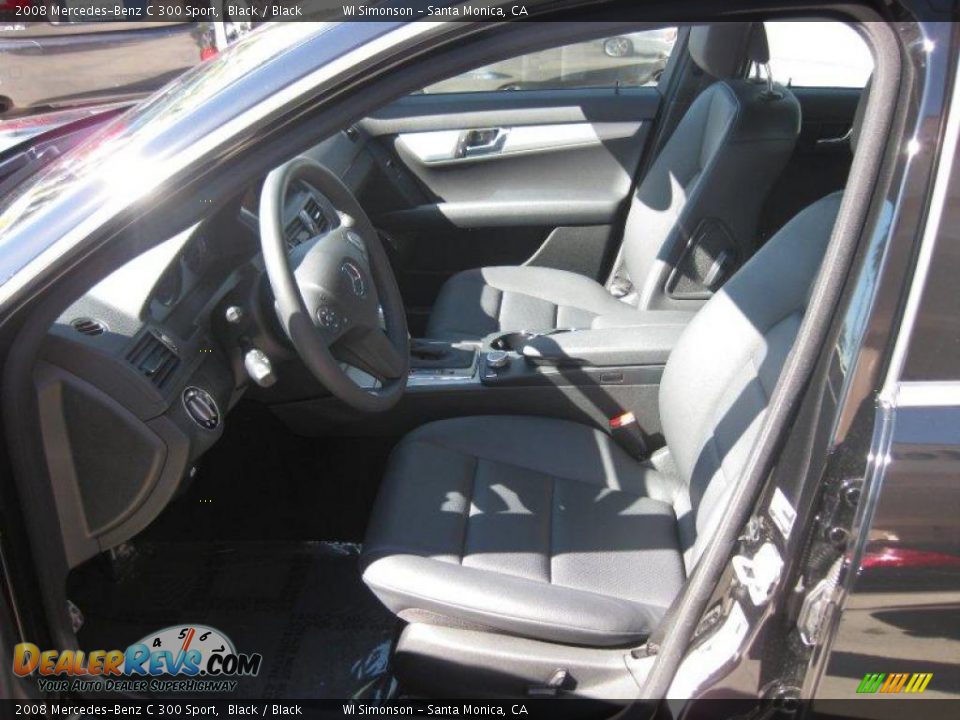 2008 Mercedes-Benz C 300 Sport Black / Black Photo #18