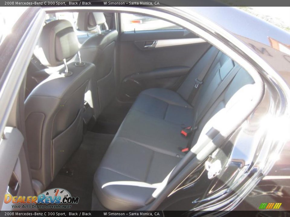 2008 Mercedes-Benz C 300 Sport Black / Black Photo #19