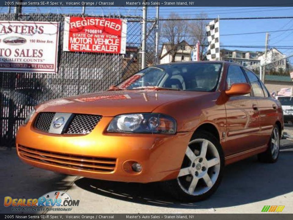 2005 Nissan Sentra SE-R Spec V Volcanic Orange / Charcoal Photo #1