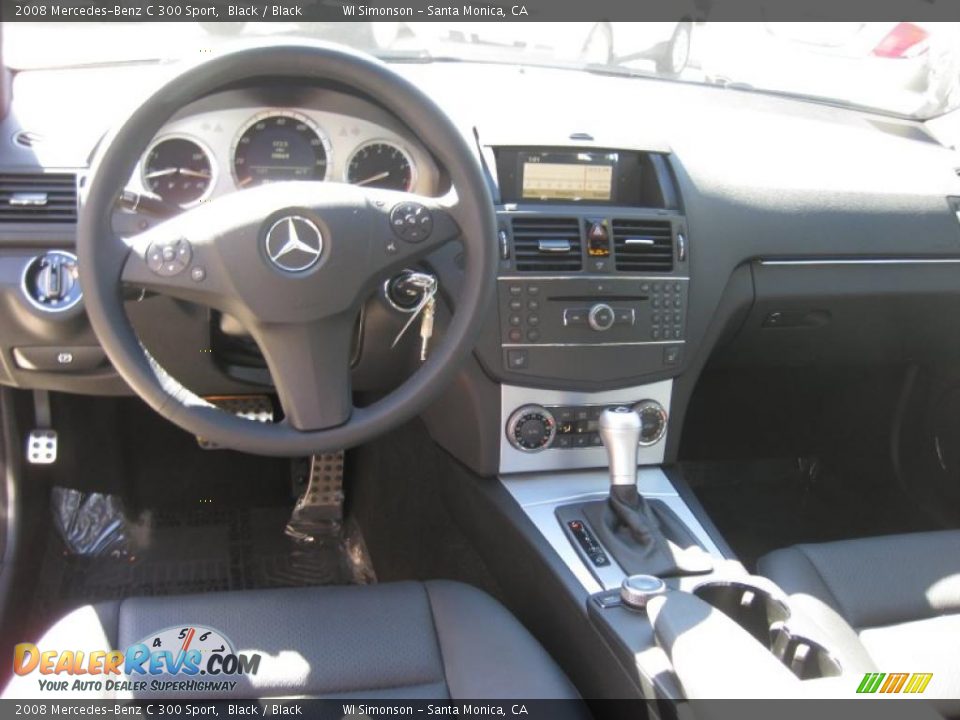 2008 Mercedes-Benz C 300 Sport Black / Black Photo #21