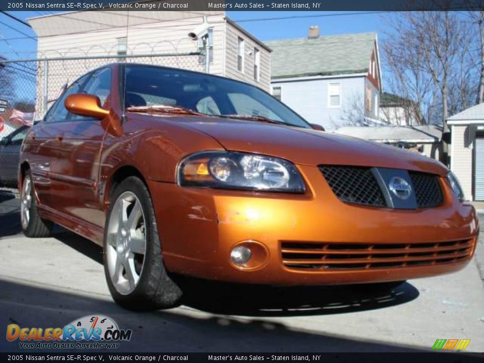 2005 Nissan Sentra SE-R Spec V Volcanic Orange / Charcoal Photo #3