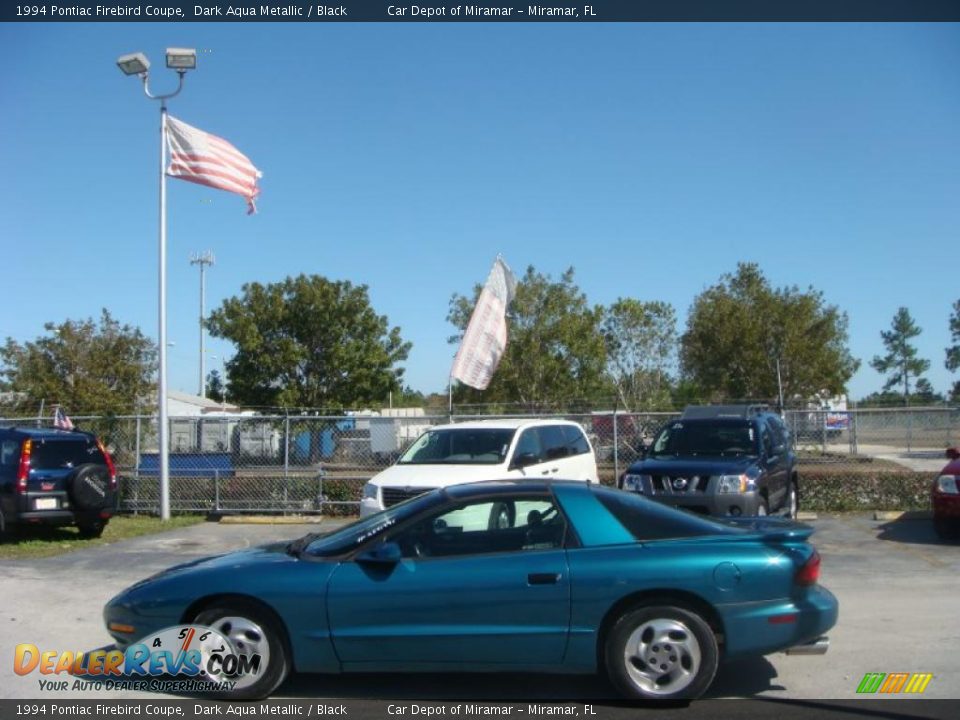 1994 Pontiac Firebird Coupe Dark Aqua Metallic / Black Photo #6