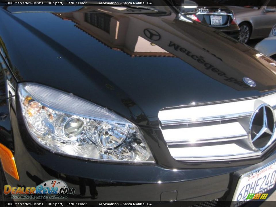 2008 Mercedes-Benz C 300 Sport Black / Black Photo #22