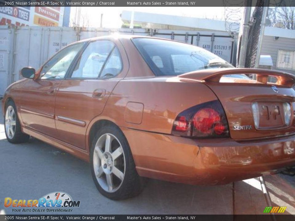 2005 Nissan Sentra SE-R Spec V Volcanic Orange / Charcoal Photo #4
