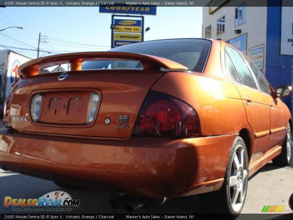 2005 Nissan Sentra SE-R Spec V Volcanic Orange / Charcoal Photo #5