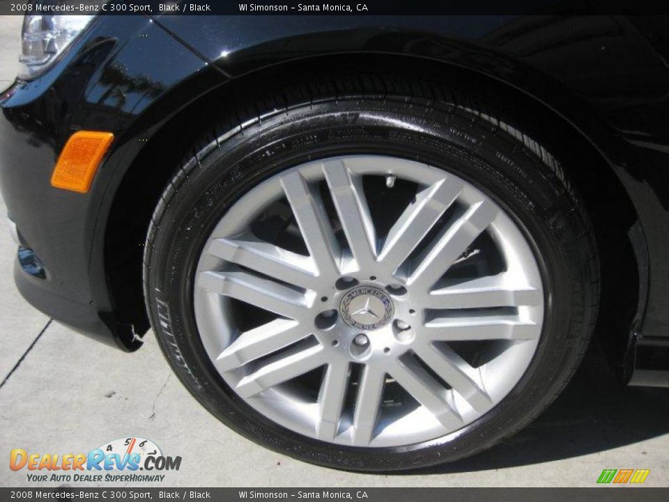 2008 Mercedes-Benz C 300 Sport Black / Black Photo #23