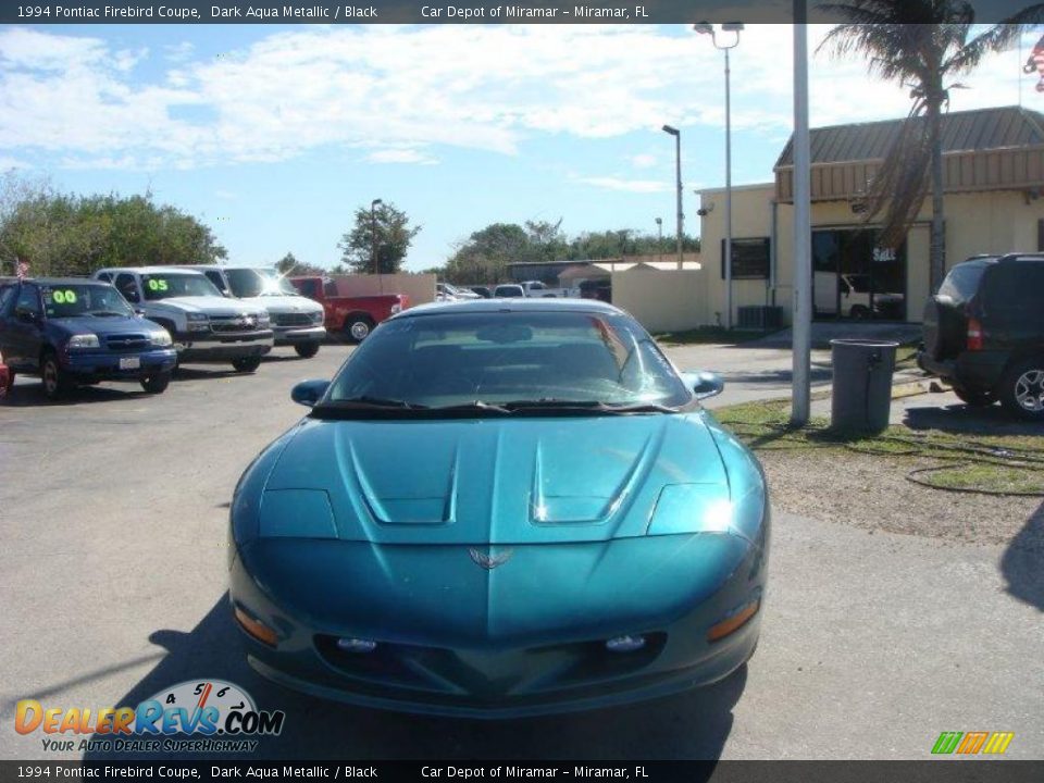 1994 Pontiac Firebird Coupe Dark Aqua Metallic / Black Photo #8