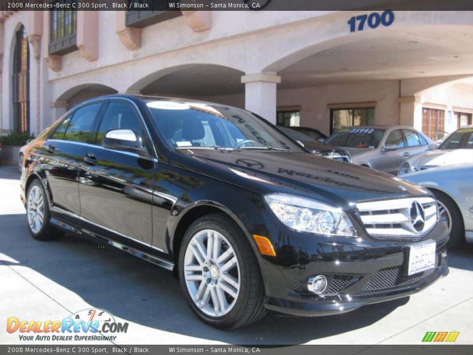 2008 Mercedes-Benz C 300 Sport Black / Black Photo #25