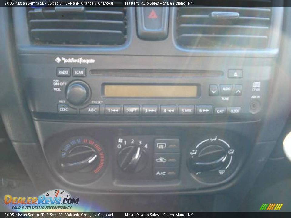 2005 Nissan Sentra SE-R Spec V Volcanic Orange / Charcoal Photo #10