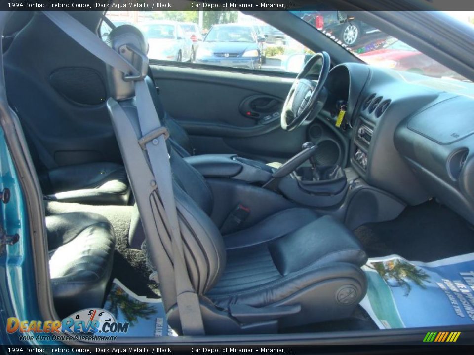 1994 Pontiac Firebird Coupe Dark Aqua Metallic / Black Photo #11