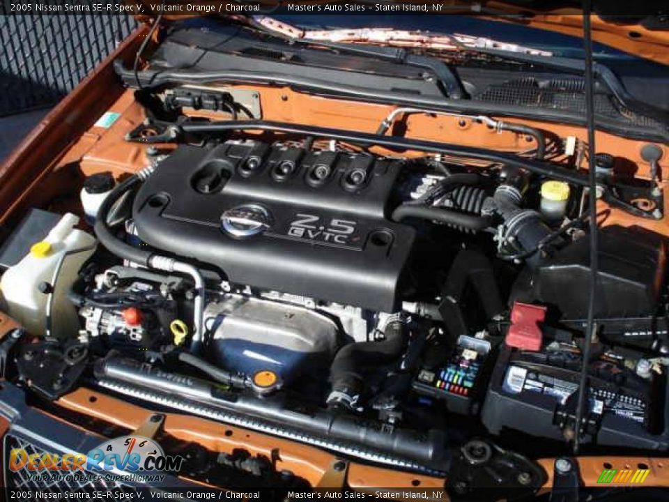 2005 Nissan Sentra SE-R Spec V Volcanic Orange / Charcoal Photo #11